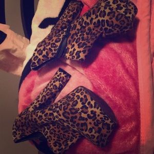 Cheetah booties